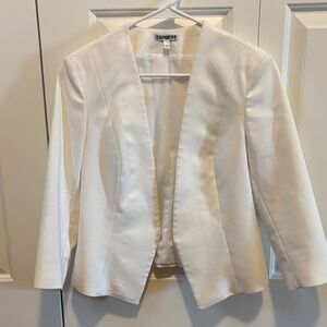 Express Women's Cream Blazer